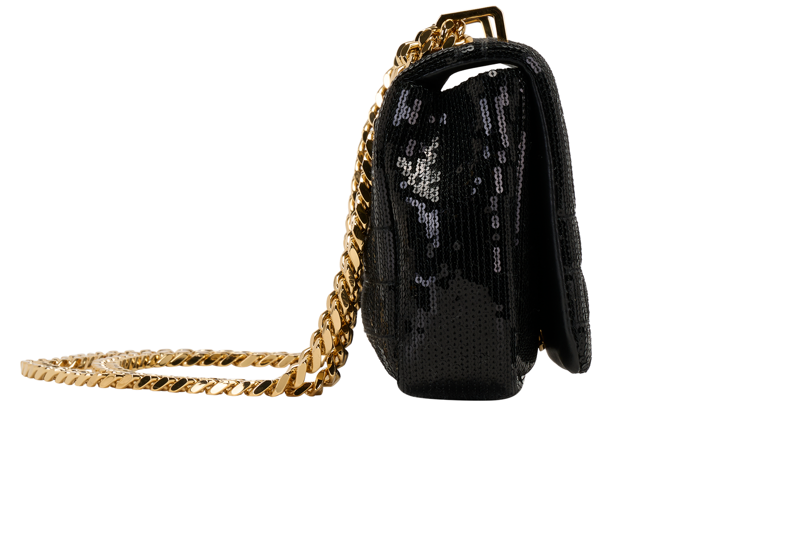 Small Lola, &pound;450, Handbags, Black, Leather, Side view